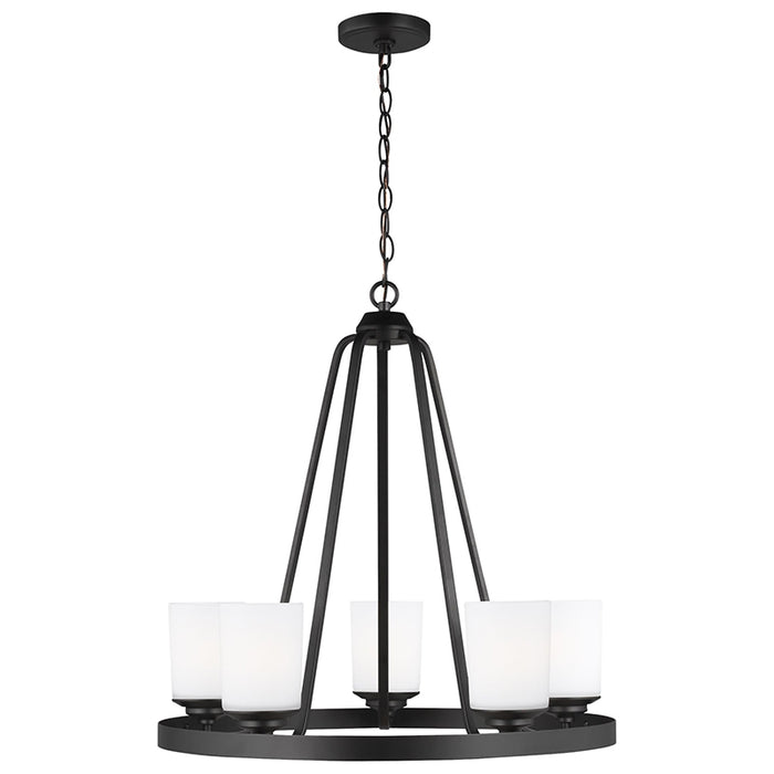 Sea Gull 3130705EN3 Kemal 5-lt 24" LED Chandelier