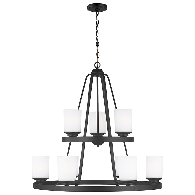Generation 3130709EN3 Kemal 9-lt 30" LED Chandelier