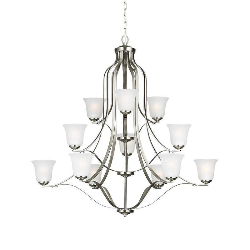 Generation 3139012EN3 Emmons 12-lt 45" LED Chandelier