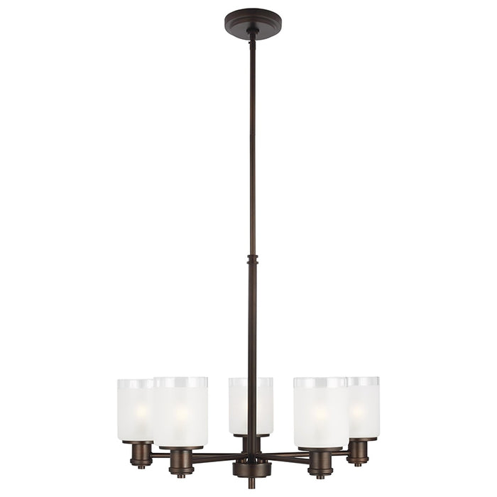 Sea Gull 3139805EN3 Norwood 5-lt 25" LED Chandelier