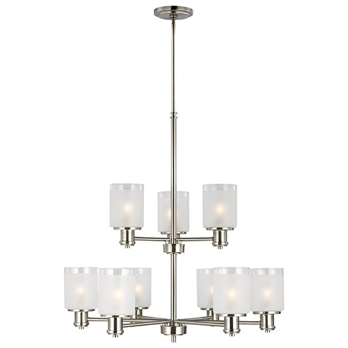 Sea Gull 3139809 Norwood 9-lt 28" Chandelier