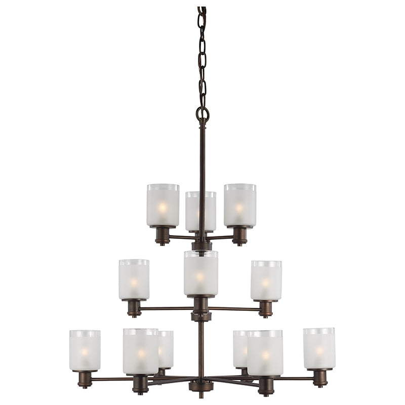 Sea Gull 3139812EN3 Norwood 12-lt 36" LED Chandelier