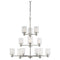 Sea Gull 3139812EN3 Norwood 12-lt 36" LED Chandelier