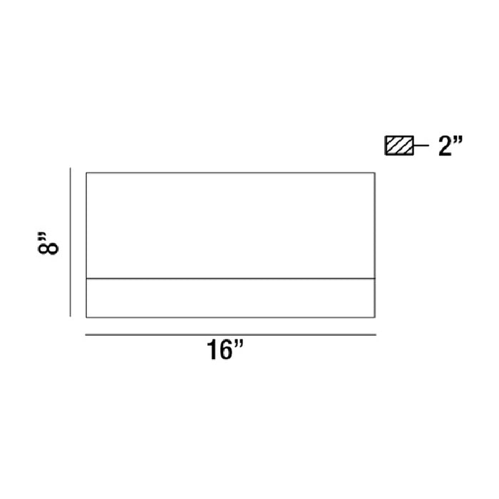 Eurofase 31436 Halpern 1-lt 10" LED Outdoor Wall Light