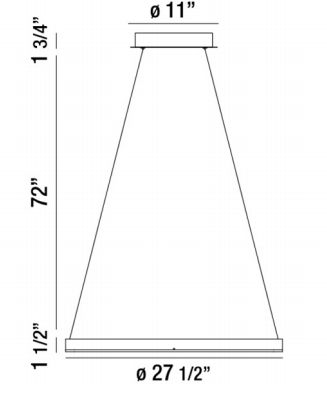 Eurofase 31471 Spunto 28" Wide LED Chandelier