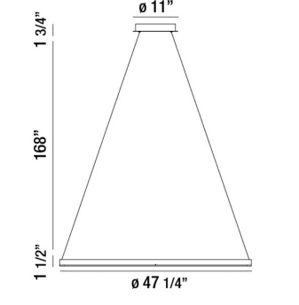 Eurofase 31472 Spunto 47" Wide LED Chandelier