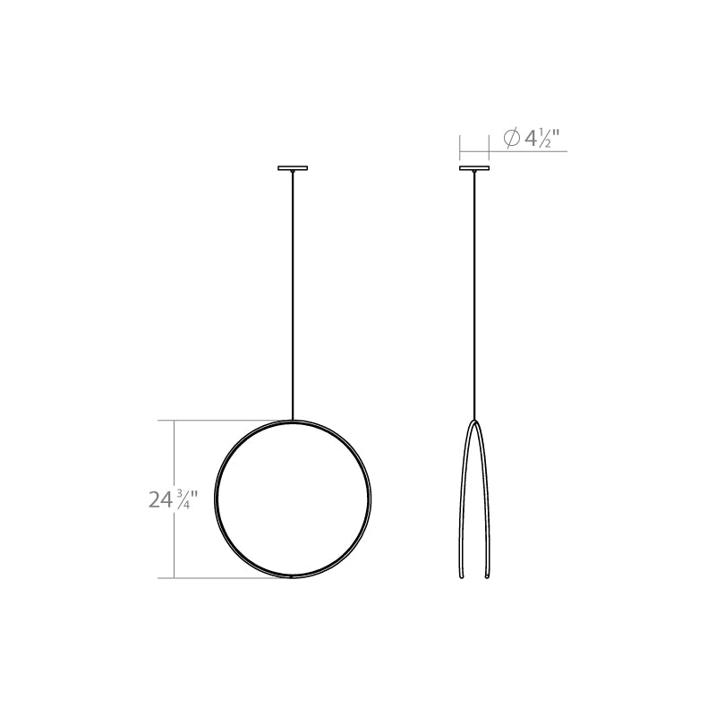 Sonneman 3151 Torc 1-lt 25" LED Pendant