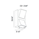Eurofase 31582 Vallero 1-lt 6" Tall LED Outdoor Wall Mount