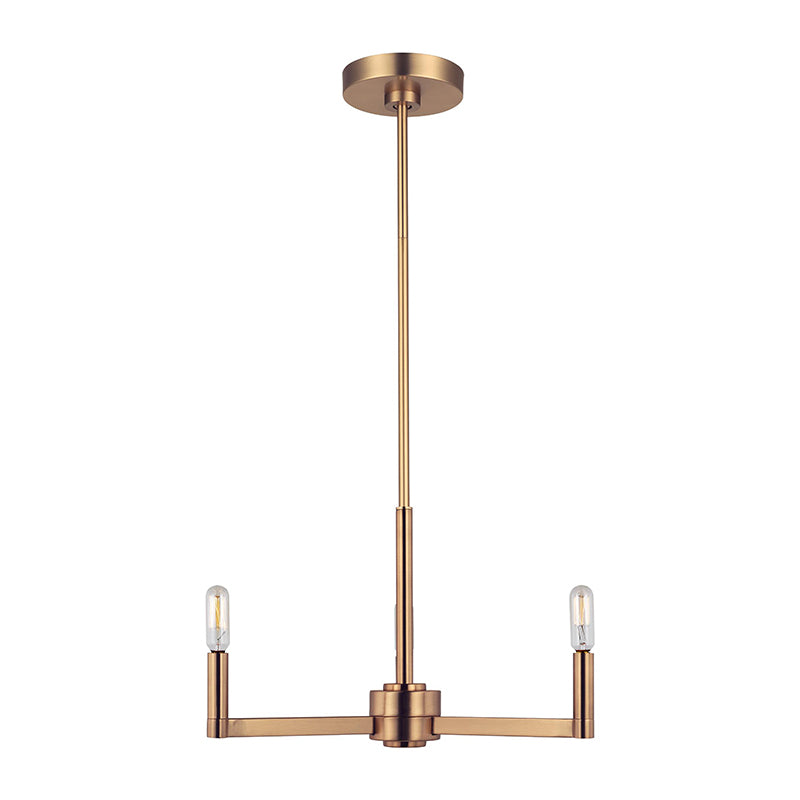 Visual Comfort 3164203 Fullton 3-lt 20" Chandelier - Satin Brass