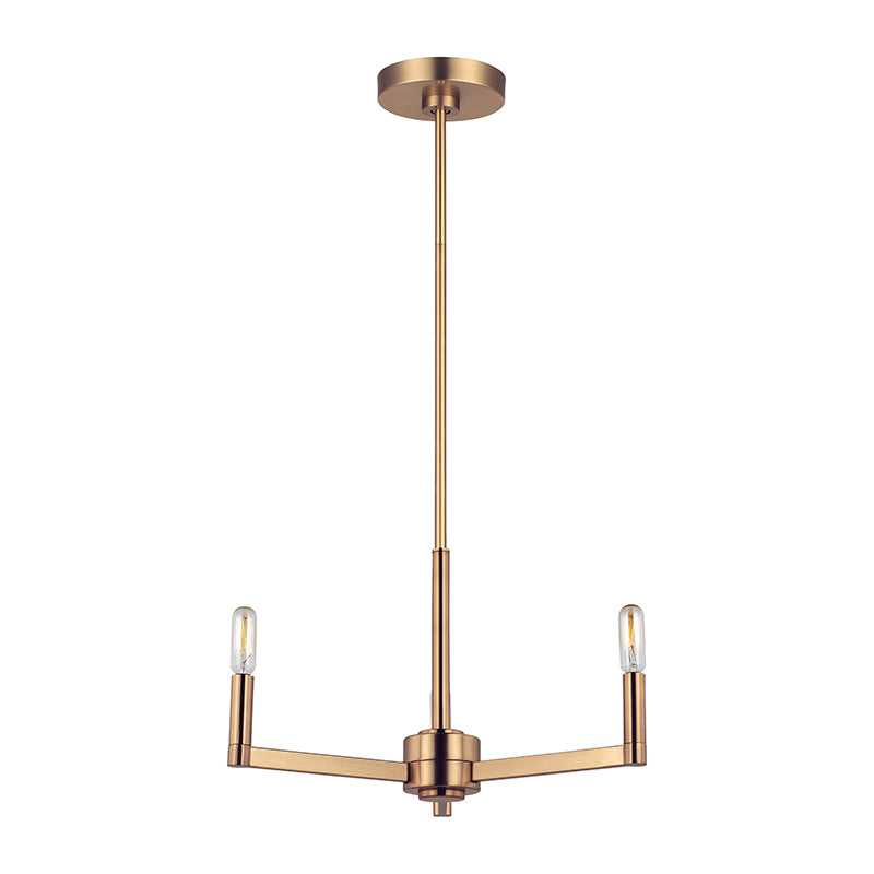 Visual Comfort 3164203 Fullton 3-lt 20" Chandelier - Satin Brass