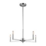 Visual Comfort 3164205 Fullton 5-lt 24" Chandelier - Chrome