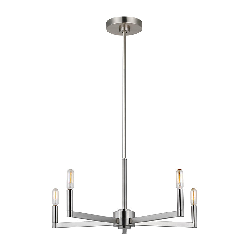 Visual Comfort 3164205 Fullton 5-lt 24" Chandelier - Brushed Nickel