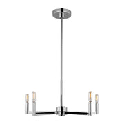 Visual Comfort 3164205EN Fullton 5-lt 24" LED Chandelier - Chrome