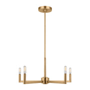 Visual Comfort 3164205EN Fullton 5-lt 24" LED Chandelier - Satin Brass