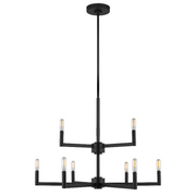 Visual Comfort 3164209 Fullton 9-lt 30" Chandelier - Midnight Black