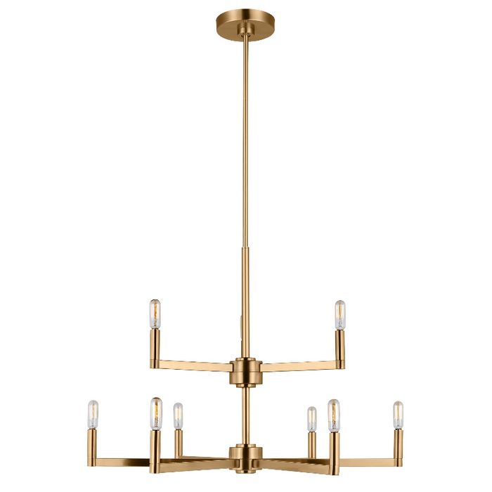 Visual Comfort 3164209 Fullton 9-lt 30" Chandelier - Satin Brass