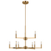 Visual Comfort 3164209 Fullton 9-lt 30" Chandelier - Satin Brass