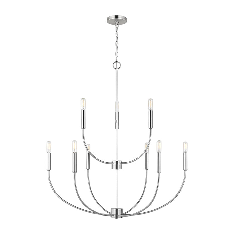 Sea Gull 3167109 Greenwich 9-lt 32" Chandelier