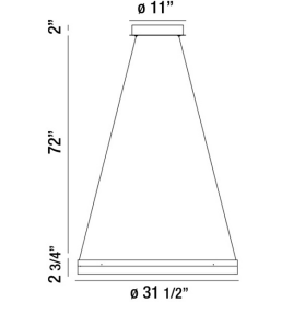 Eurofase 31778 Minuta 32" Wide LED Chandelier