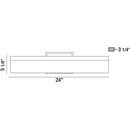 Eurofase 31804 Sole 1-lt 24" LED Vanity
