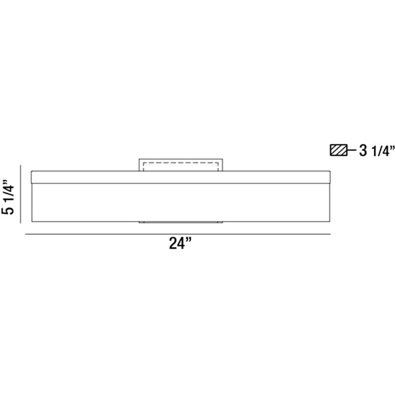 Eurofase 31804 Sole 1-lt 24" LED Vanity