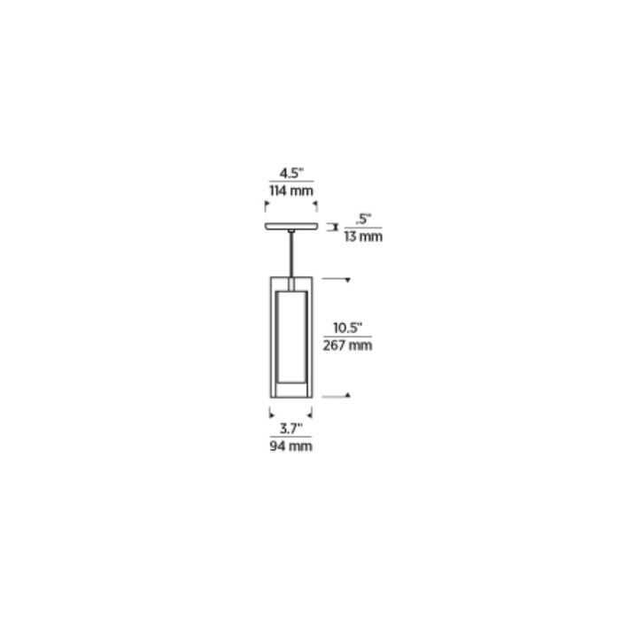 Tech 700TDSARGP Sara Grande 1-lt 4" Line Voltage Pendant