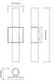 Elan 83918 Glacial Glow 16" LED Vanity Light