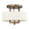 Hinkley 3200 Hampton 3-lt 15" LED Semi-Flush Mount