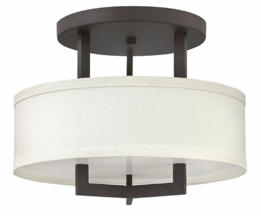 Hinkley 3200 Hampton 3-lt 15" LED Semi-Flush Mount