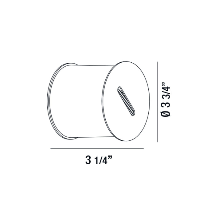 Eurofase 32150 Siopa 1-lt 4" LED Outdoor In-Wall