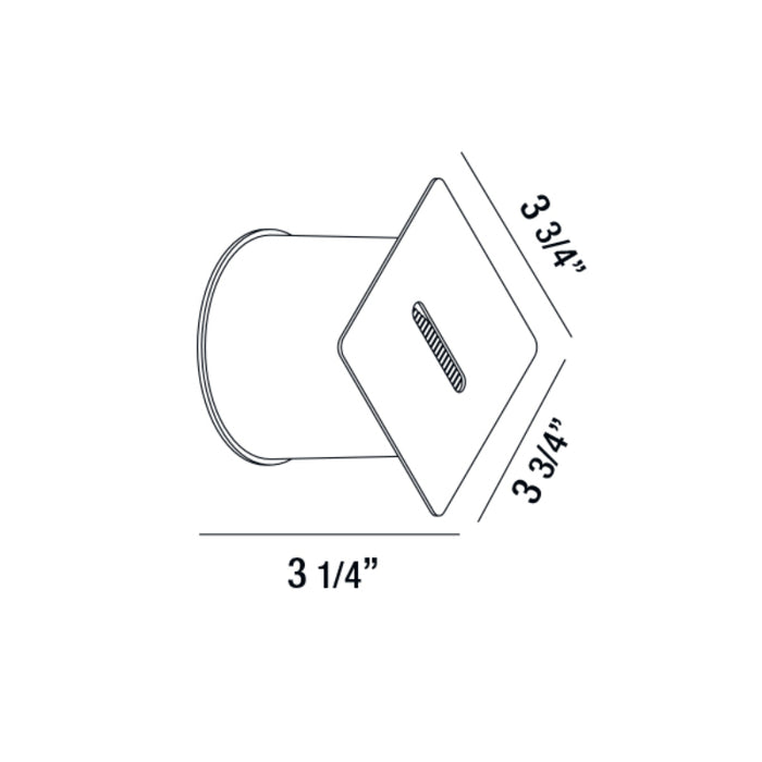 Eurofase 32151 Govinna 1-lt 4" LED Outdoor In-Wall