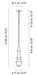 Bover Slend 02 1-lt 4" LED Pendant