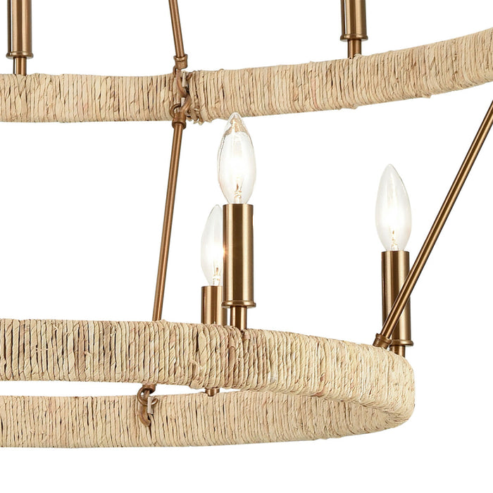 ELK 32517 Abaca 14-lt 36" Chandelier