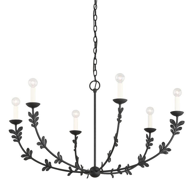 Troy F4440 Florian 6-lt 40" Chandelier