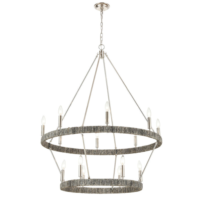 ELK 32517 Abaca 14-lt 36" Chandelier