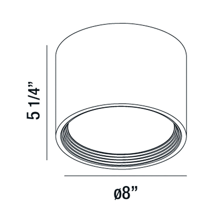 Eurofase 32684 Benton 1-lt 8" LED Flush Mount