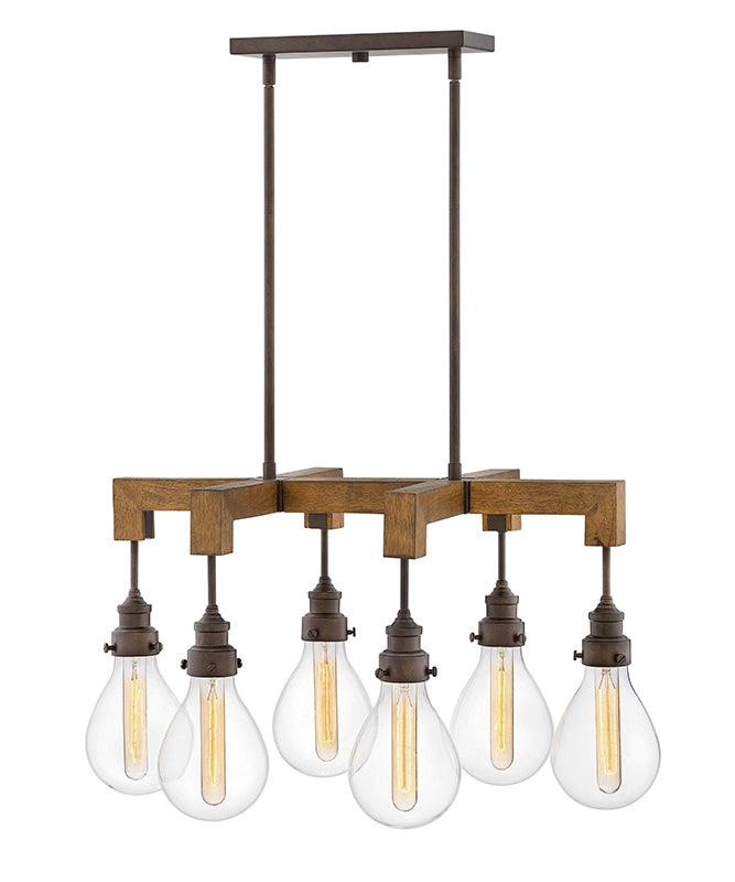 Hinkley 3268 Denton 6-lt 30" LED Linear Suspension Light