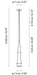 Bover Slend 01 1-lt 3" LED Pendant