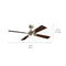 Kichler 330140 Lija 52" Ceiling Fan with LED Light