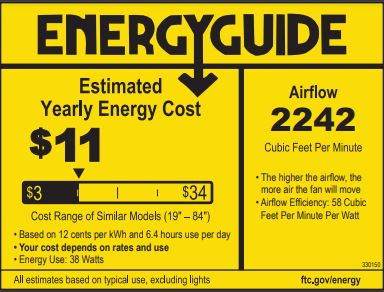 Kichler 330150 Sola 34" Outdoor Ceiling Fan with LED Light Kit