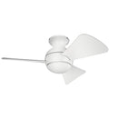 Kichler 330150 Sola 34" Outdoor Ceiling Fan with LED Light Kit