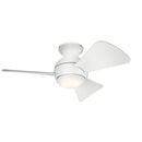 Kichler 330150 Sola 34" Outdoor Ceiling Fan with LED Light Kit