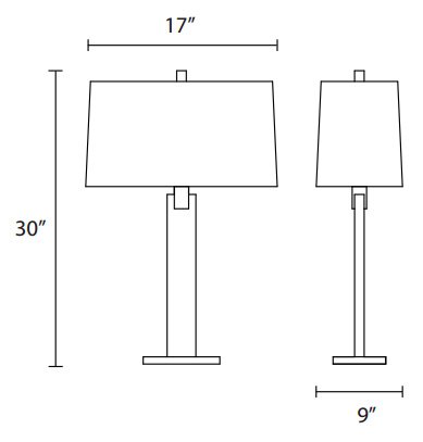 Sonneman 3305 Monolith Table Lamp