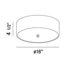 Eurofase 33227 Element 1-lt 16" LED Flush Mount