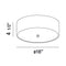 Eurofase 33227 Element 1-lt 16" LED Flush Mount
