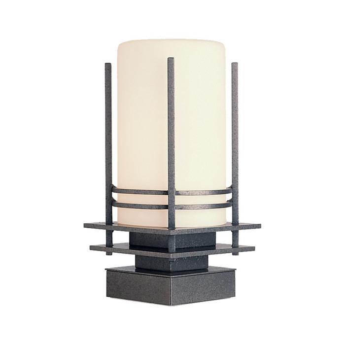 Hubbardton Forge 335796 Banded 1-lt 13" Tall Outdoor Post Light