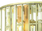 Fredrick Ramond FR33731 Gemma 3-lt 17" LED Flush/Semi-Flush