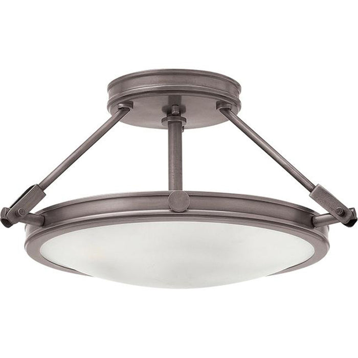 Hinkley 3381 Collier 3-lt 17" LED Semi-Flush Mount