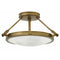 Hinkley 3381 Collier 3-lt 17" LED Semi-Flush Mount