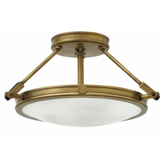 Hinkley 3381 Collier 3-lt 17" LED Semi-Flush Mount